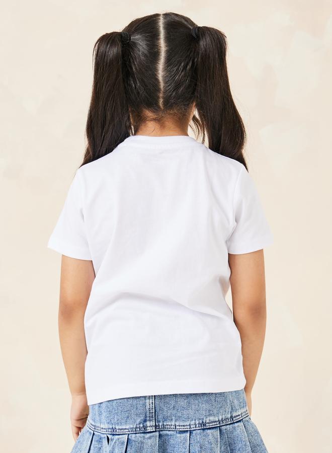 Styli Solid Cotton Round Neck T-Shirt - Image 5